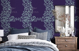 Обои F5-021 фото в интерьере спальни превью