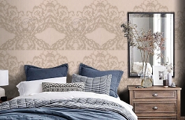 Обои F5-102/1 фото в интерьере спальни превью