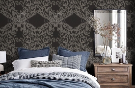 Обои F5-115 фото в интерьере спальни превью