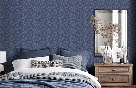 Обои GT7021 фото в интерьере спальни превью