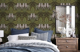 Обои Ins1 005 фото в интерьере спальни превью