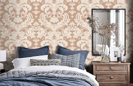 Обои K11012 фото в интерьере спальни превью