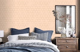 Обои LIB1 007 1 фото в интерьере спальни превью