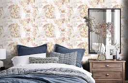 Обои Q10002A-1 фото в интерьере спальни превью