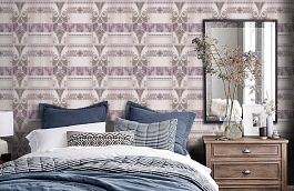 Обои Q12221 фото в интерьере спальни превью