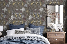 Обои QTR4 008 фото в интерьере спальни превью