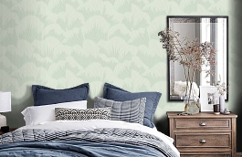 Обои QTR7 006 фото в интерьере спальни превью