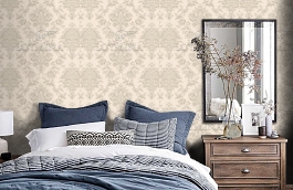 Обои V7002 фото в интерьере спальни превью