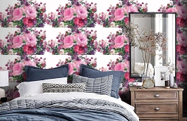 Обои V9002 фото в интерьере спальни превью