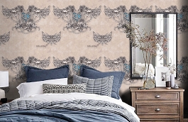 Обои 10 012/1 фото в интерьере спальни превью