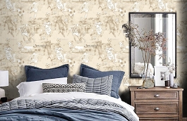 Обои 11 002 фото в интерьере спальни превью