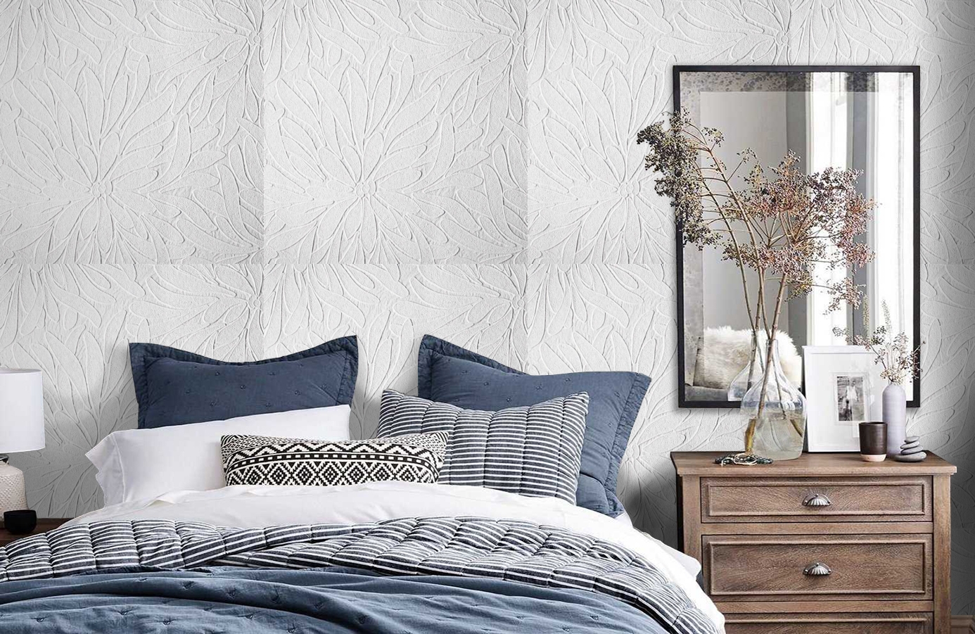 Обои 1876 фото в интерьере спальни