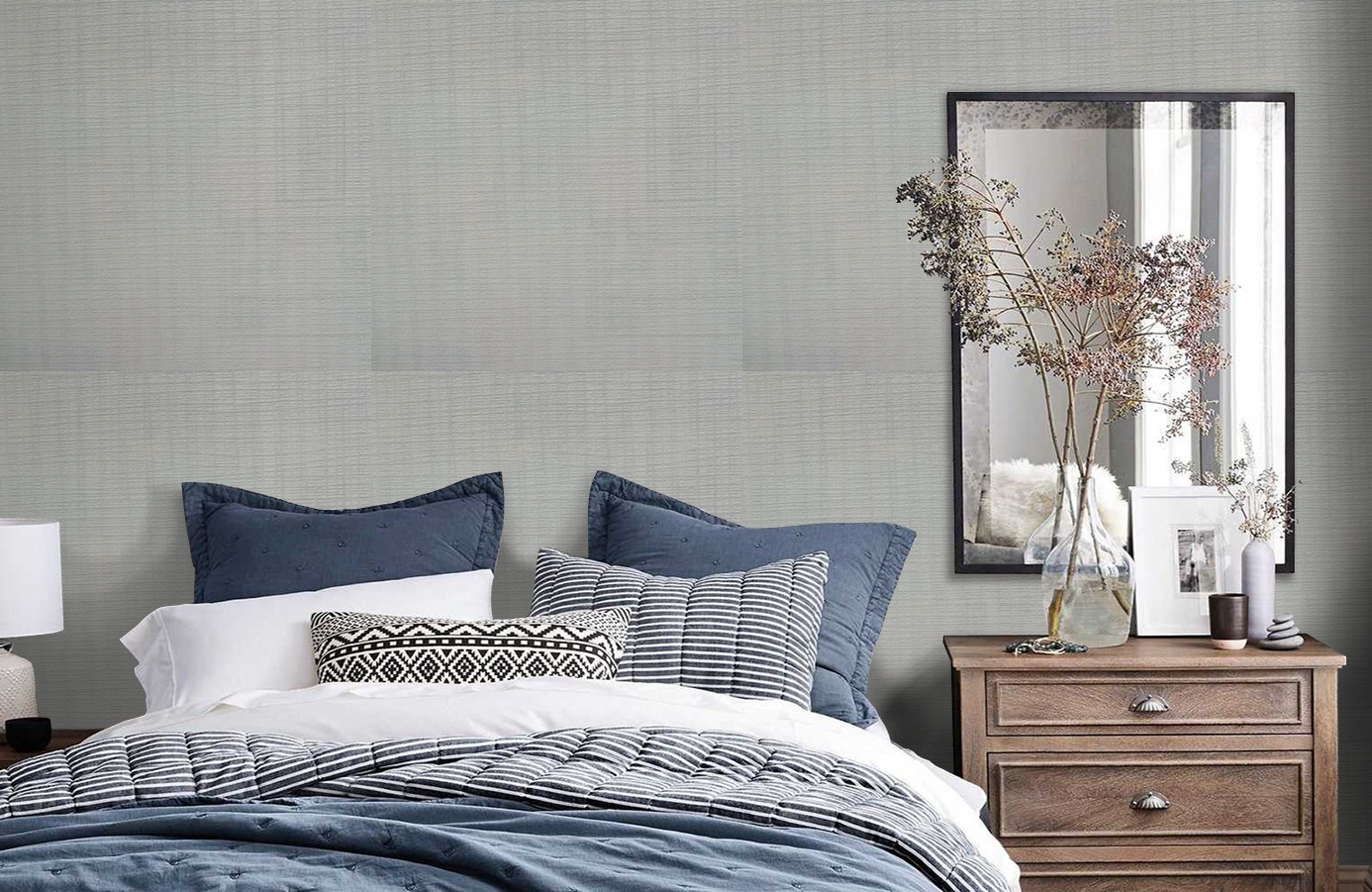 Обои 5706 фото в интерьере спальни