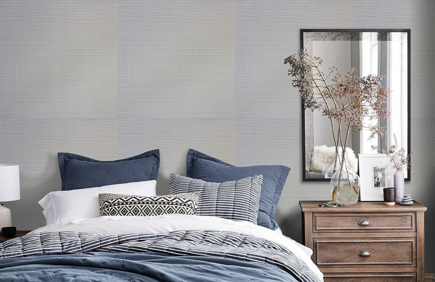 Обои 5707 фото в интерьере спальни