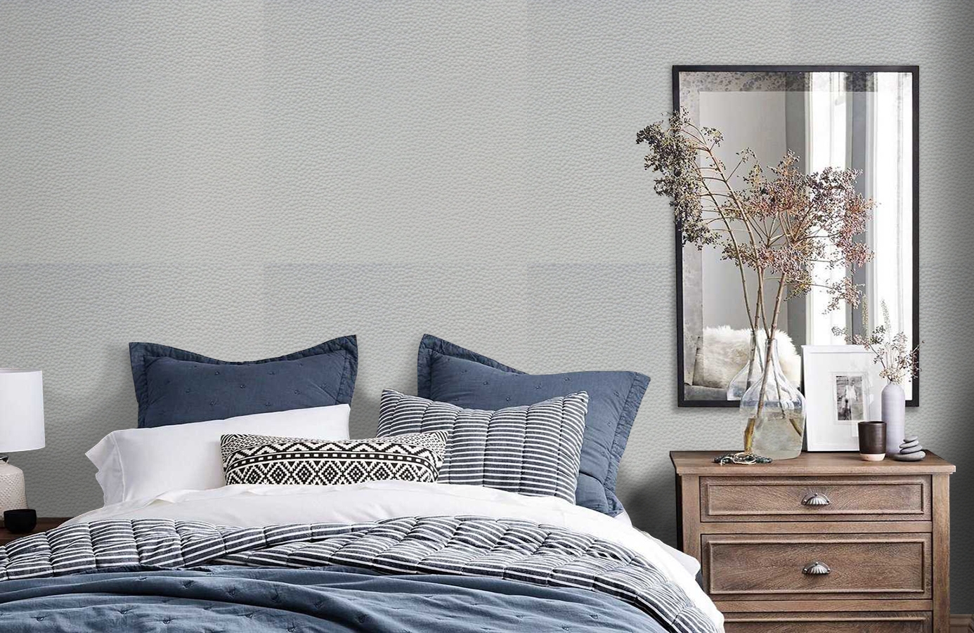 Обои 5708 фото в интерьере спальни