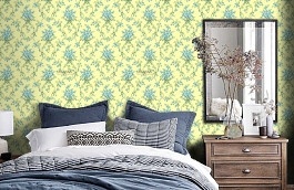 Обои 9 004 фото в интерьере спальни превью