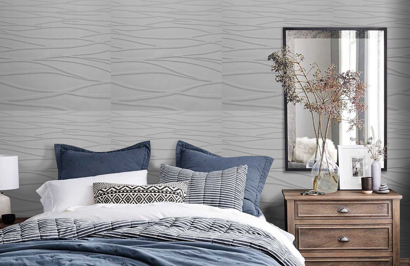 Обои 9318 фото в интерьере спальни