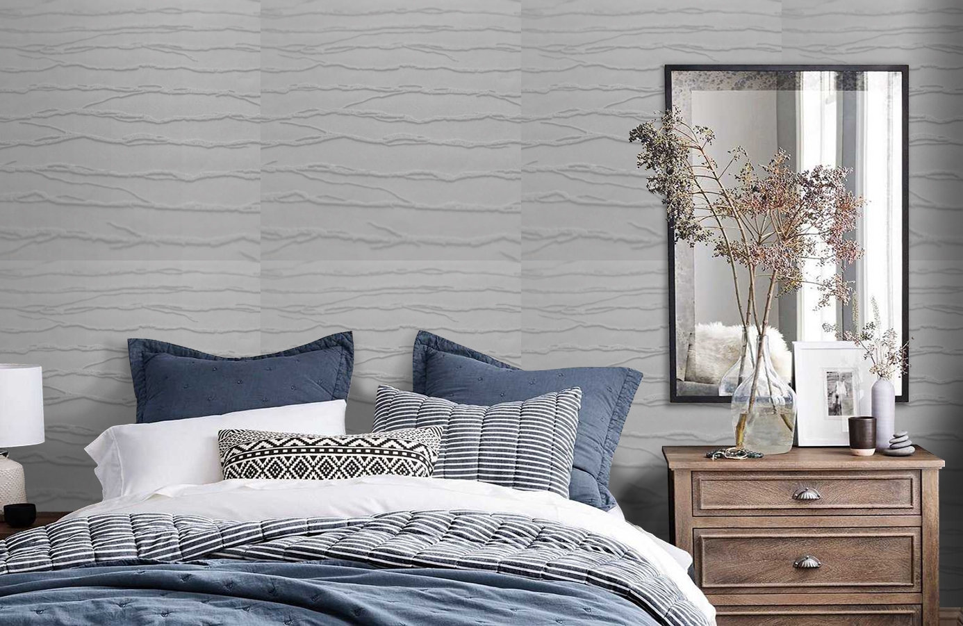 Обои 9319 фото в интерьере спальни