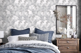 Обои AM2 001 фото в интерьере спальни превью