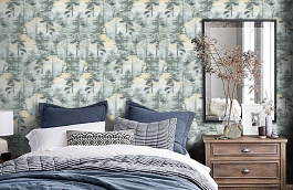 Обои AM2 018 фото в интерьере спальни превью