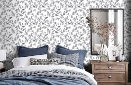 Обои Neo8 001 фото в интерьере спальни превью