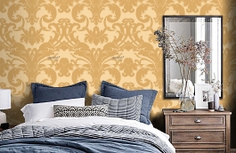 Обои SW3 004 фото в интерьере спальни превью