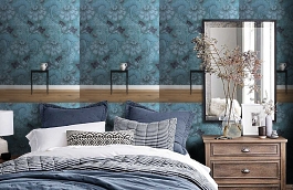 Обои MRV-03 фото в интерьере спальни превью