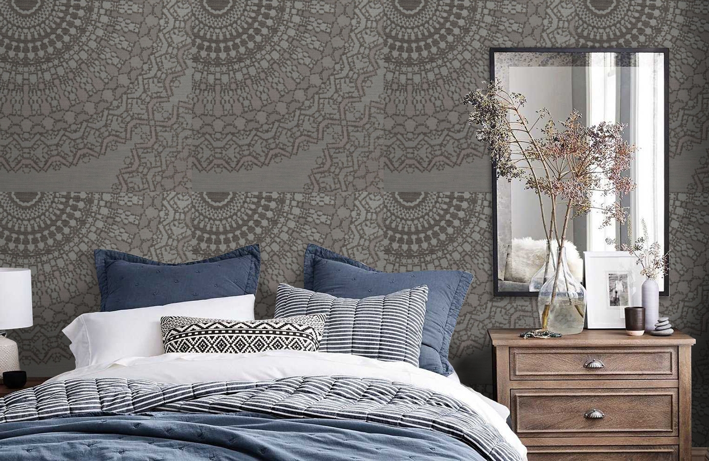 Обои 185021 фото в интерьере спальни