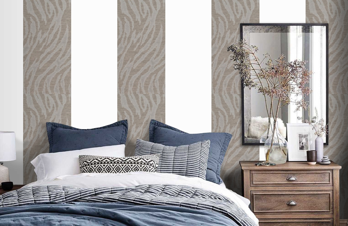 Обои 185025 фото в интерьере спальни