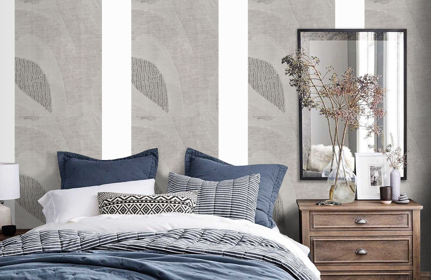 Обои 185054 фото в интерьере спальни