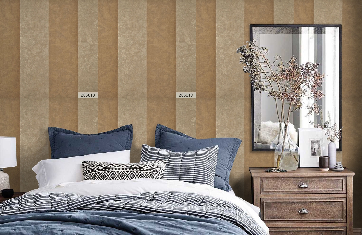 Обои 205019 фото в интерьере спальни