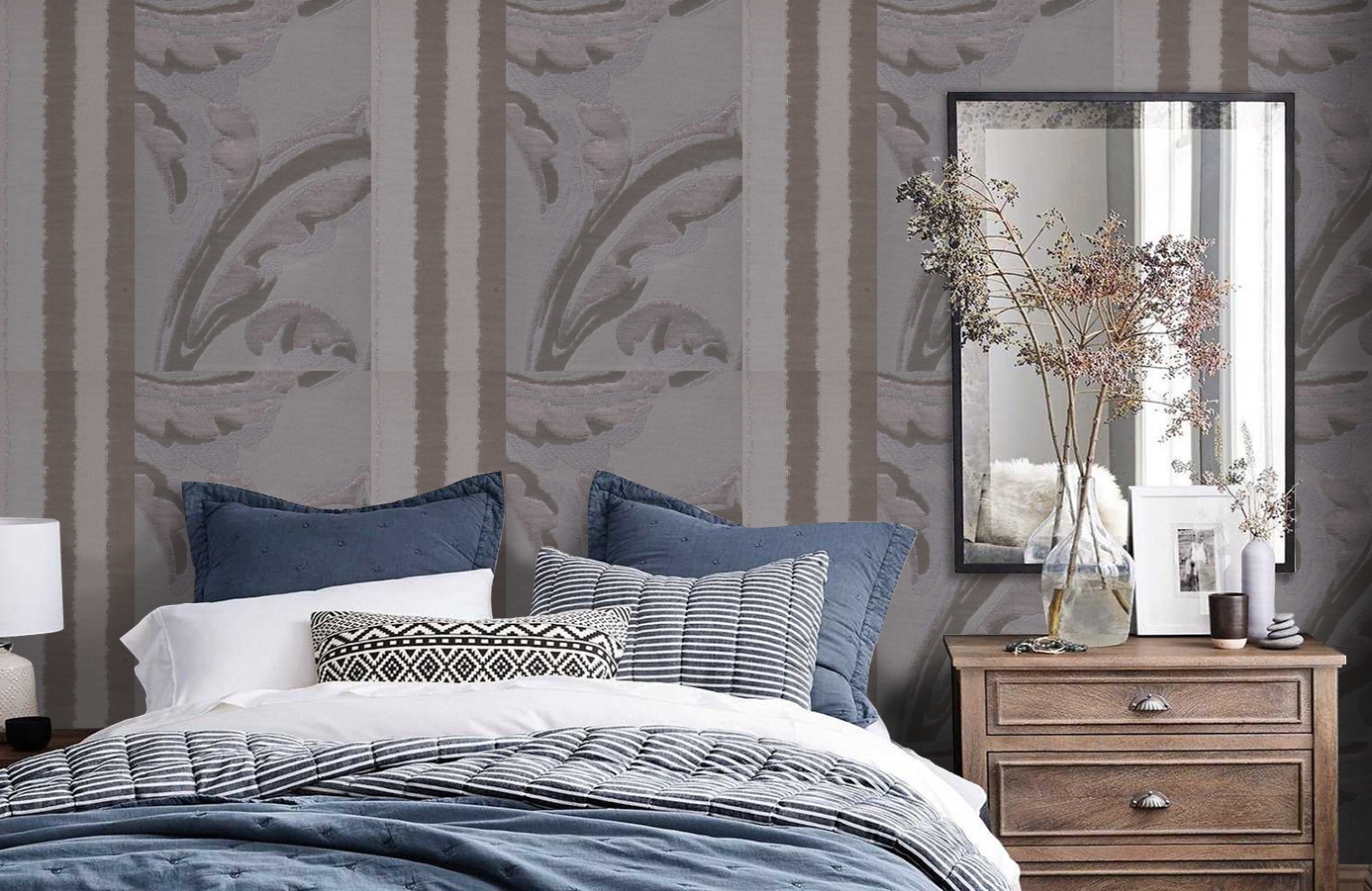 Обои 245038 фото в интерьере спальни