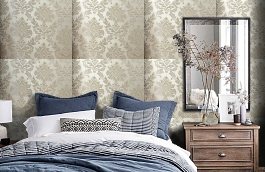 Обои 4540-G2 фото в интерьере спальни превью