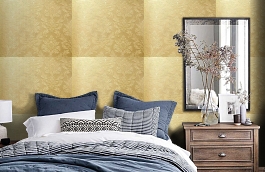 Обои 4540-W00 фото в интерьере спальни превью