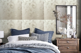 Обои 4560-G2 фото в интерьере спальни превью