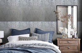 Обои 4600-G1 фото в интерьере спальни превью