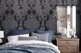 Обои 4600-KK2 фото в интерьере спальни превью