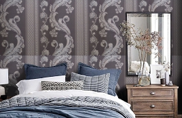 Обои 4610-KK2 фото в интерьере спальни превью