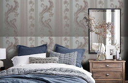 Обои 4610-M1 фото в интерьере спальни превью