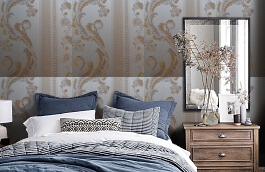 Обои 4610-Y1 фото в интерьере спальни превью