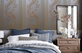Обои 4610-Y2 фото в интерьере спальни превью