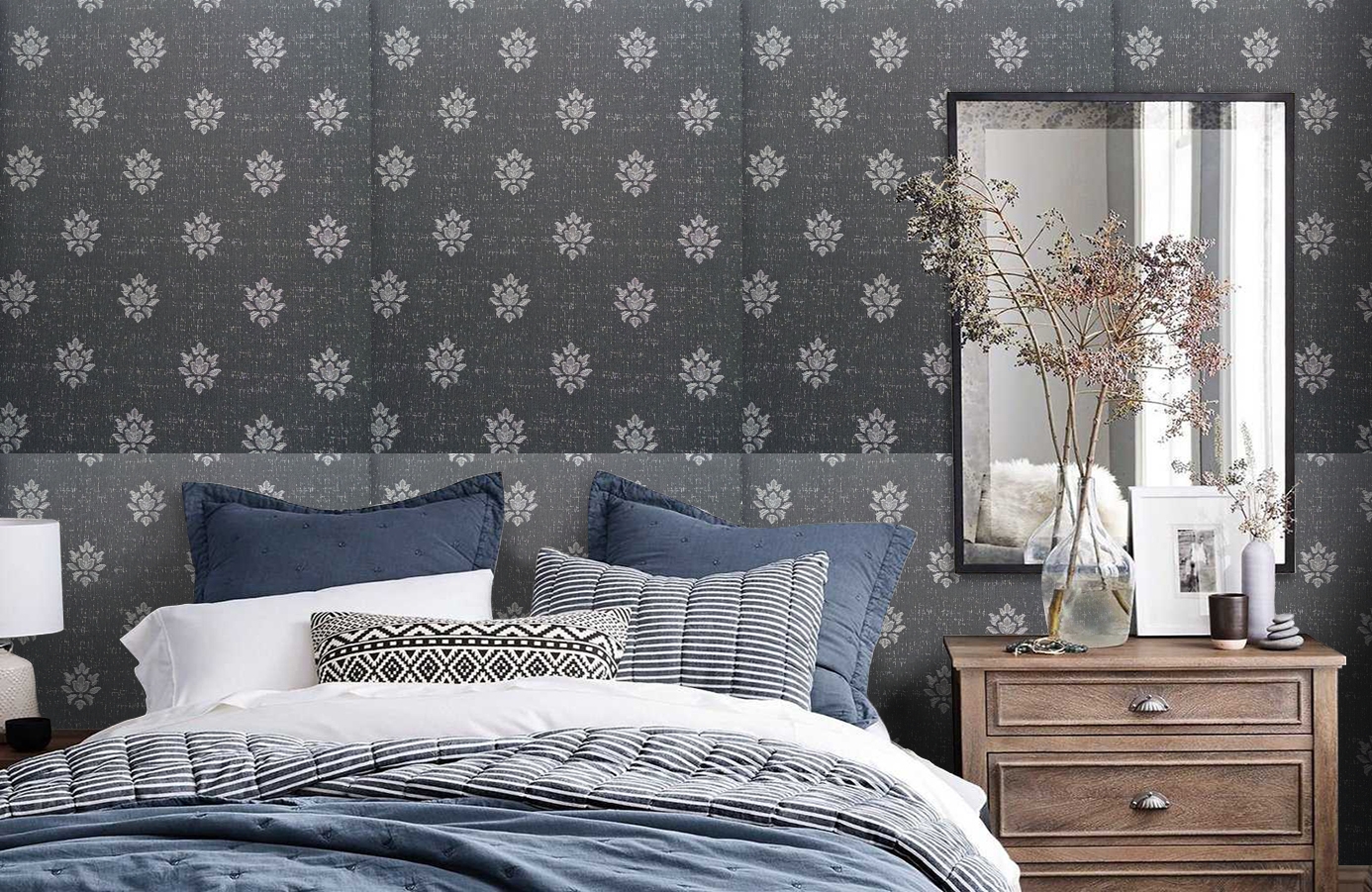 Обои 4620-KK2 фото в интерьере спальни Обои 4620-KK2 фото в интерьере спальни