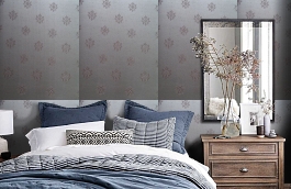 Обои 4620-M1 фото в интерьере спальни превью