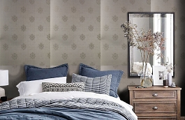 Обои 4620-V1 фото в интерьере спальни превью