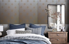 Обои 4620-Y2 фото в интерьере спальни превью