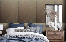 Обои 4620-YY1 фото в интерьере спальни превью
