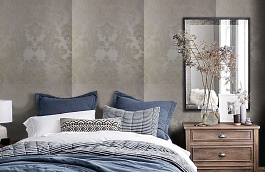 Обои 4630-G1 фото в интерьере спальни превью