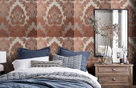 Обои 4900 A1 фото в интерьере спальни превью