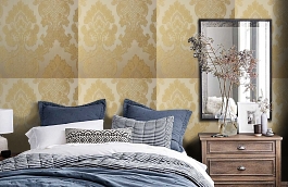 Обои 4900 Y1 фото в интерьере спальни превью