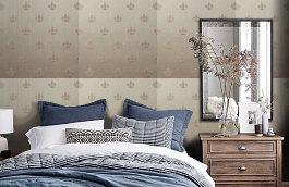 Обои 4920 E1 фото в интерьере спальни превью